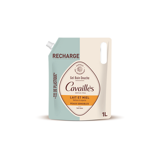 Rogé Cavaillès Latte e Miele Pelli Sensibili Eco-Ricarica 1 L — Gel Bagno e Doccia