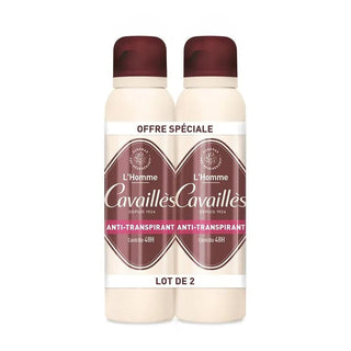 Cavaillès  L'Homme  AntiTranspirant  Controllo 48H  Deodorante Spray 2x150ml