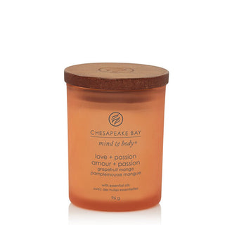 Chesapeake bay Vela perfumada pequeña de cristal Amor y Pasión 96 g