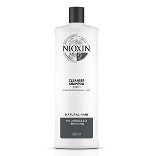 Nioxin Shampoo Detergente Per Capelli Fini Naturali Che Si Diradano Notevolmente Sistema 2 (Shampoo Cleanser System 2) - Volume: 300 Ml