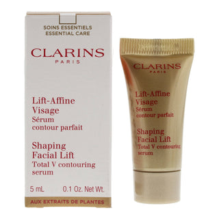 Clarins Lifting viso modellante a V, acido ialuronico, lifting, giorno e notte, siero, per il viso, 5 ml
