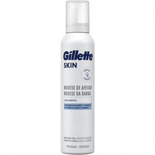 Gillette 'Skin Mousse à raser Ultra Sensitive avec beurre de karité et vitamine E 240 Ml' 