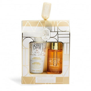 Idc Institute Cofanetto Bagno Gold Body Glow Latte Corpo Illuminante E Olio Nutriente — Lichaamsset