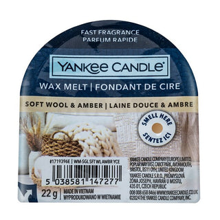 Yankee Candle Soft Wool & Amber 22 g — Candela
