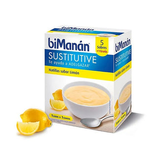 Bimanán Crema pasticcera sostitutiva al limone 5 unità — Sostituto pasto