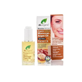 Dr. Organic Olio Viso Argan Marocchino 30 ml — Olio viso