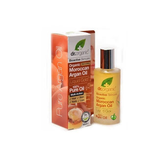 Dr. Organic Olio Puro Argan Marocchino Biologico 50 ml — Olio multifunzione