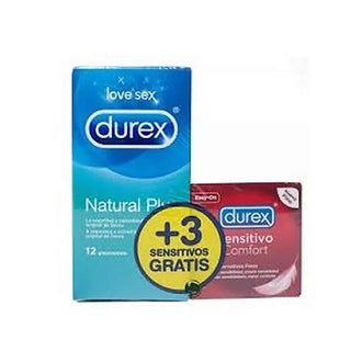Durex Love Sex Natural Plus 12 Kondome + 3 Sensibili 