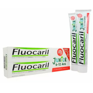Fluocaril Tandpasta Junior Frutti Rossi 2x75ml — Tandpasta
