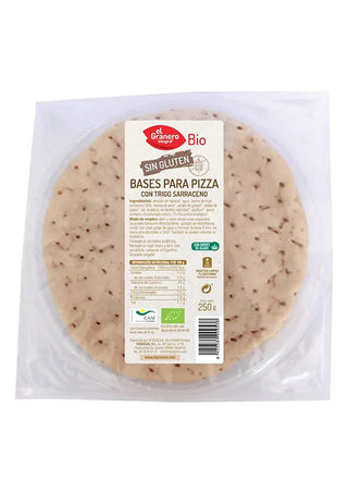 Bio-glutenfreie Buchweizen-Pizzaböden Granero 