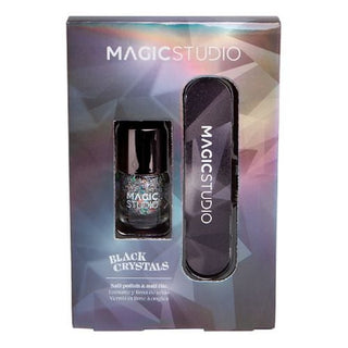 Idc Institute Magic Studio Cristalli Neri smalto per unghie — Smalto per unghie