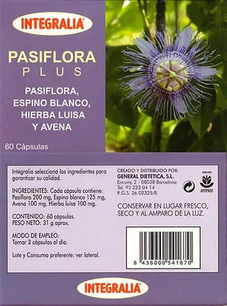 Integralia Pasiflora Plus 60 kapslar — Kosttillskott
