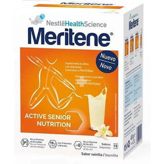 Meritene Frullati Vaniglia 15 zakjes — Voedingssupplement
