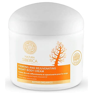 Straffende und verjüngende Nacht-Körpercreme Natura Siberica 370 ml 