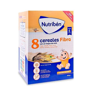 Nutriben 8 Cerealer og Honning Fibre 600g — Barnegrød