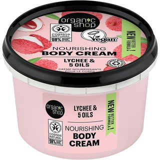 Organic Shop Lichi Rosa Nourishing Body Cream 250ml 