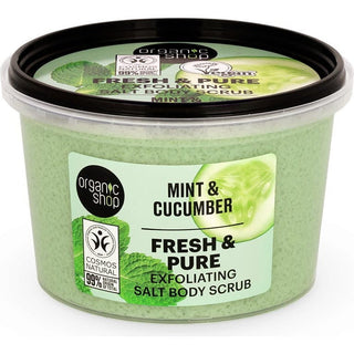 Organic Shop Exfoliating body salts with fresh and pure mint 250 ml 