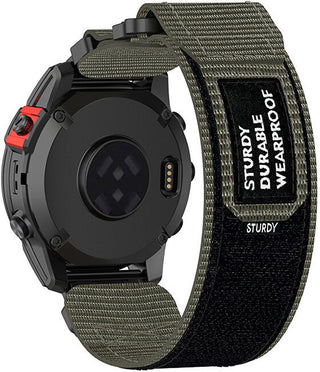 4Wrist Cinturino Velcro Garmin 26 mm Grigio — Cinturino smartwatch