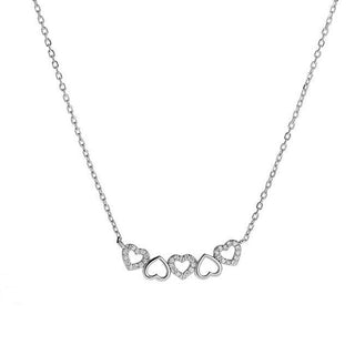 Again Jewelry Halskette in Herzform aus Silber Ajna0029 