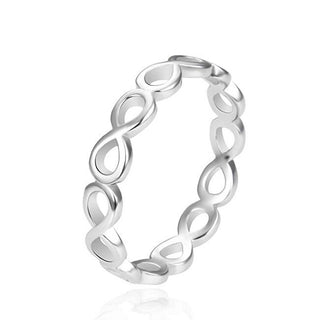 Agato Elegante Bague en argent Infinity Agt-R52X - Circonférence : 58 Mm 