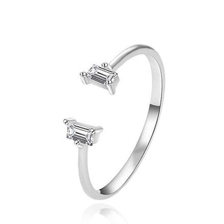 Agato Bague ouverte moderne en argent Agt-R56W - Circuit : 57 Mm 