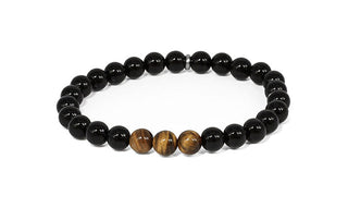 Agato Bracciale Onice Occhio Di Tigre Mink141/21 — Armband