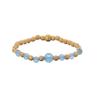Alisia Pearl Ring Gold Plated With Jadeite Al4961.01.073.D - Size: 57 Mm 