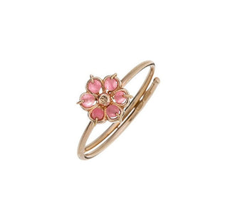 Alisia Adjustable Ring Gold Plated with Jadeite Flower Al4950.01.086 