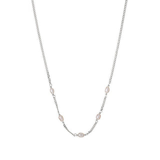 Alisia Collana Argento Perle Autentiche — Collana