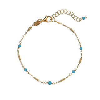 Alisia Bracciale Oro Turchese — Bracciale