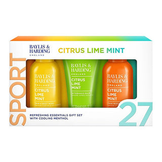 Baylis & Harding Coffret Cadeau Agrumes, Citron vert et Menthe 3 Pièces 