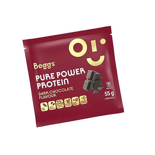 Beggs Pure Power Protein Cioccolato Fondente 55 g — Proteine in Polvere