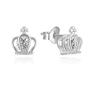 Beneto Orecchini argento corona reale Agup836L — Orecchini