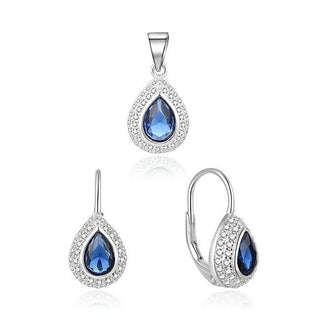 Beneto Parure gioielli argento zirconi Agset174L — Parure gioielli