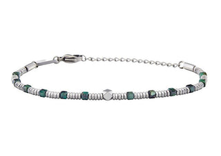 Breil Bracciale Perline Smeraldo Verde Priam Tj3647 — Bracciale