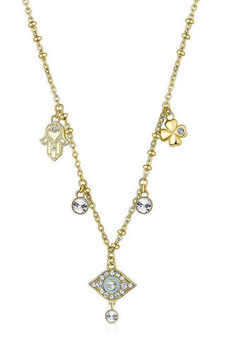 Brosway Elegante Collier plaqué or avec pendentifs Chakra Bhkn098 