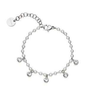 Brosway Pulsera de acero con cuentas Chant Bah87 