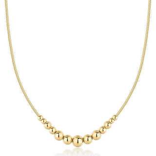 Brosway Collar chapado en oro con cuentas Perfect Bpc06 