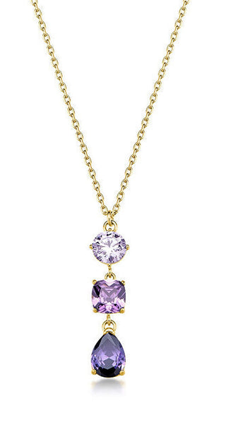 Brosway Collana Da Donna Di Lusso Con Zirconi Viola Dreaming Big03 — Collana