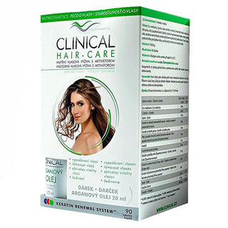 Clinical Soin des cheveux 90 Capsules + Huile d’Argan 20 Ml 