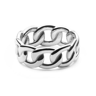 Daniel Wellington Elegante Bague en acier avec chaîne épaisse Dw0040084 - Circuit: 58 Mm 