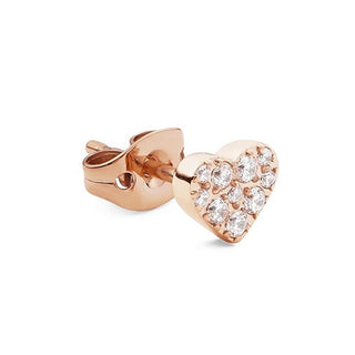 Daniel Wellington Einzelner Ohrring aus Bronze Herz mit Kristallen Dw00400858 