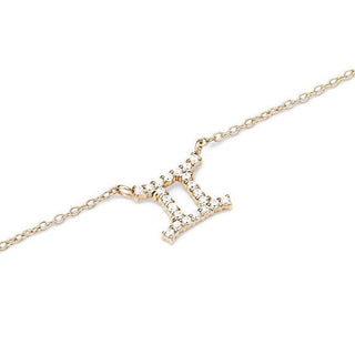 Daniel Wellington Collier plaqué or sans Tempo Jumeaux signe du zodiaque en cristal Dw00400921 