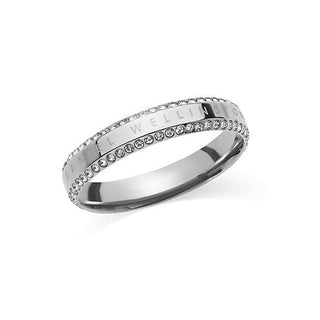 Daniel Wellington Bague en acier éblouissante avec zircones cubiques Classic Aura Dw004015 - Circonférence : 56 Mm 