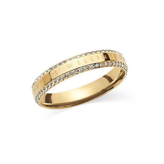 Daniel Wellington Anello Placcato Oro Abbagliante Con Zirconi Cubici Classic Aura 56 Mm — Anello