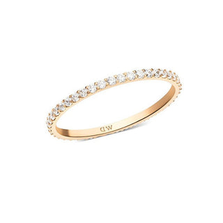 Daniel Wellington Anillo de bronce brillante con circonitas cúbicas Mirelle Dw0040157 - Circunferencia: 52 Mm 