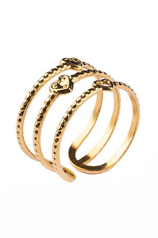 Emily Westwood Ulissea Bague ouverte multifilaire Ewr250290G 