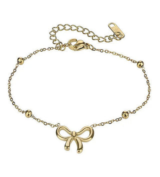 Emily Westwood Bransoletka Złocona Związana Wstążką Ewb24008G — Bransoletka