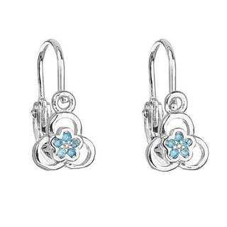 Evolution Group Orecchini Argento Zircone Light Blue 11171.3 — Orecchini Bimbi