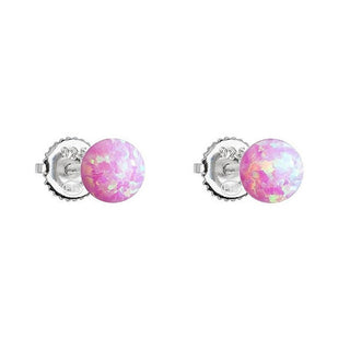 Evolution Group 11246.3 Orecchini in Argento con Opali Sintetici Rosa — Orecchini